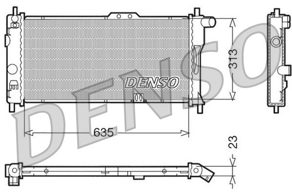 DENSO DRM20032 Soğutma Sistemi Su Soğutucu & Parçaları - OPEL KADETT E Hatchback (T85) uyumlu
