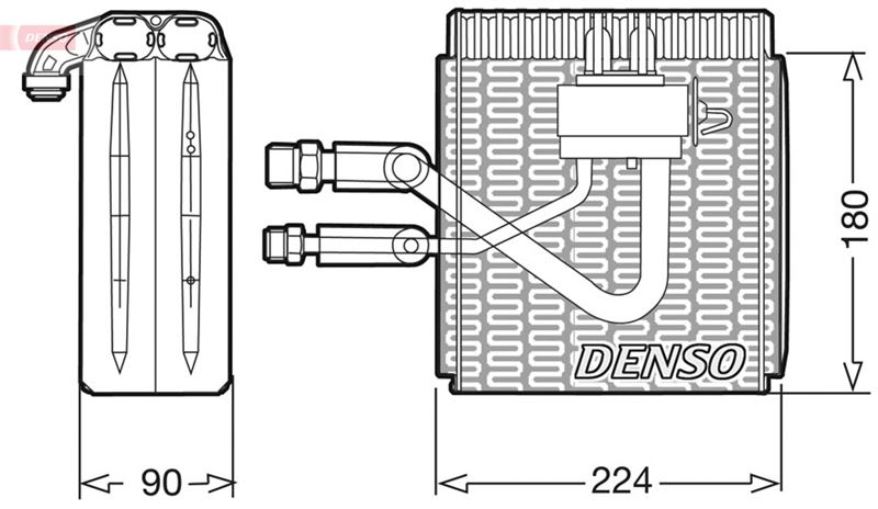 DENSO DEV09005 İklimlendirme Sistemi Evaporatör - FIAT PUNTO (176_) uyumlu