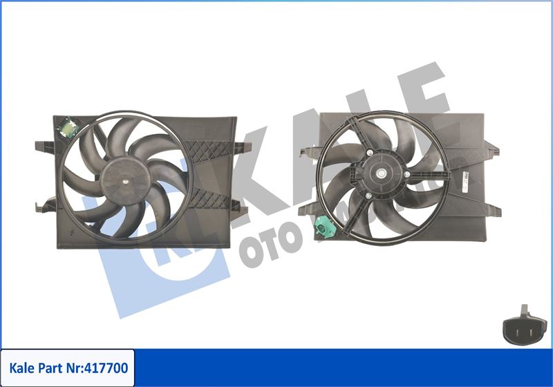 KALE OTO RADYATÖR 417700 Soğutma Sistemi Fan - FORD FIESTA V (JH_, JD_) uyumlu
