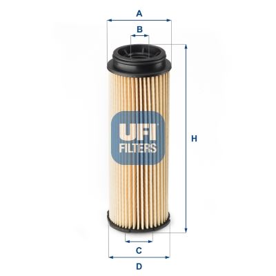 UFI 25.252.00 Motor Yağ Filtresi - BMW 3 (F30, F80) uyumlu