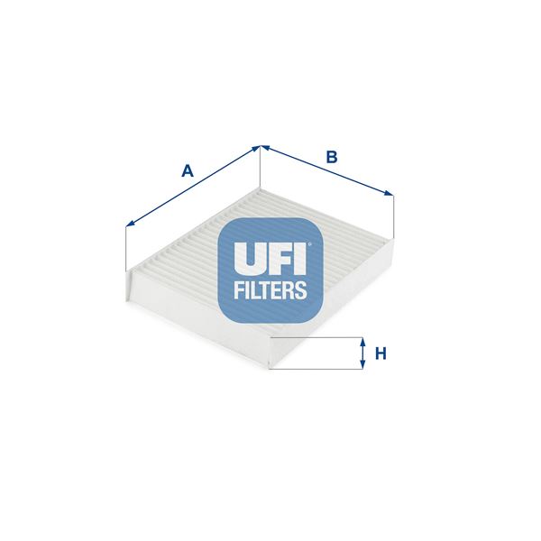 UFI 53.299.00 İklimlendirme Sistemi Polen Filtresi - TOYOTA AYGO (_B4_) uyumlu