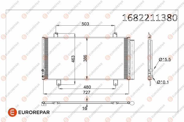 EUROREPAR 1682211380 Diğer Diğer Donanım & Parçalar - TOYOTA CAMRY Sedan (_V5_) uyumlu