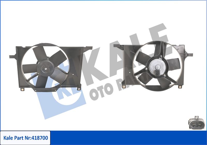 KALE OTO RADYATÖR 418700 Soğutma Sistemi Fan - OPEL CORSA B (S93) uyumlu