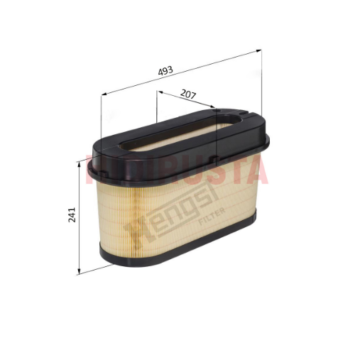 HENGST FILTER E2060L Motor Hava Filtresi - MERCEDES-BENZ AROCS uyumlu