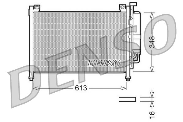 DENSO DCN44002 İklimlendirme Sistemi Klima Radyatörü - MAZDA 2 (DE_, DH_) uyumlu