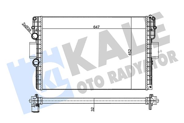 KALE OTO RADYATÖR 356245 Soğutma Sistemi Su Soğutucu & Parçaları - IVECO DAILY IV Minibüs/Otobüs uyumlu
