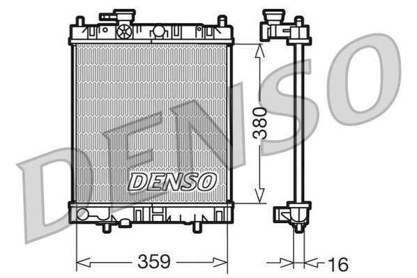 DENSO DRM46001 Soğutma Sistemi Su Soğutucu & Parçaları - NISSAN MICRA II (K11) uyumlu