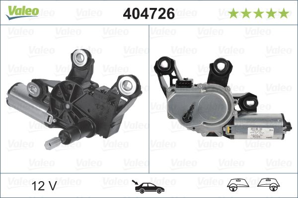 VALEO 404726 Kaporta & Gövde Parçaları Cam Silecek Mekanizması - VW POLO IV (9N_, 9A_) uyumlu
