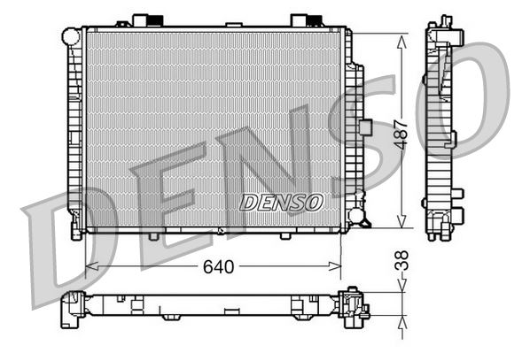 DENSO DRM17086 Soğutma Sistemi Su Soğutucu & Parçaları - MERCEDES-BENZ E-SERISI (W210) uyumlu