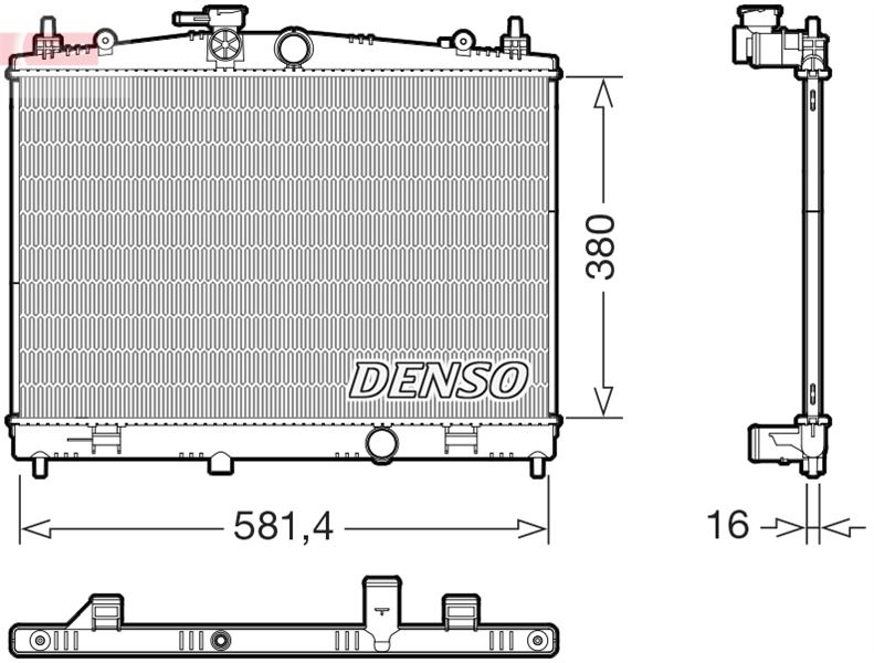 DENSO DRM46079 Soğutma Sistemi Su Soğutucu & Parçaları - NISSAN JUKE (F15) uyumlu