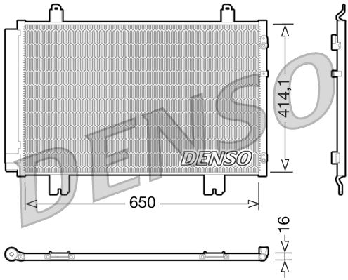 DENSO DCN51009 İklimlendirme Sistemi Klima Radyatörü - LEXUS LS (_F4_) uyumlu