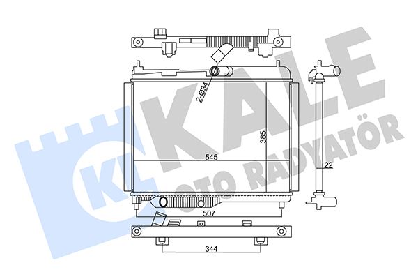 KALE OTO RADYATÖR 355745 Soğutma Sistemi Su Soğutucu & Parçaları - FORD ECOSPORT uyumlu