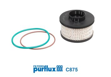 PURFLUX C875 Yakıt Sistemi Yakıt Filtresi - DS DS 7 Crossback (J4_, JR_, JC_) uyumlu