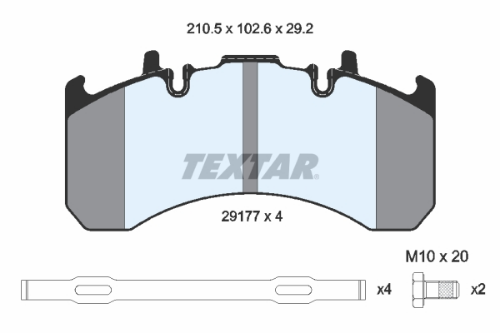 TEXTAR 2917705 Fren Sistemleri Fren Balatası - VOLVO FH uyumlu