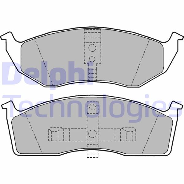 DELPHI LP1164 Fren Sistemleri Fren Balatası - CHRYSLER VISION uyumlu