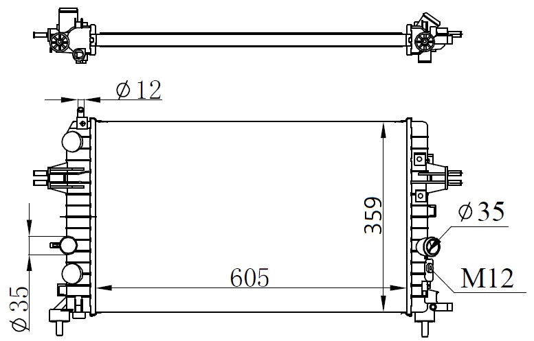 Su Radyatörü - MOP334023 Ürün Görseli