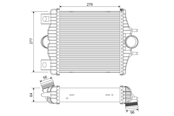 VALEO 818384 Motor Turbo Radyatörü - LAND ROVER RANGE ROVER IV (L405) uyumlu