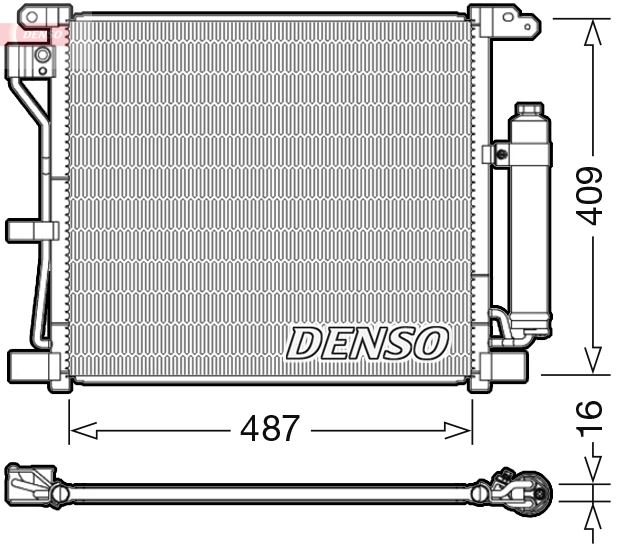 DENSO DCN46019 İklimlendirme Sistemi Klima Radyatörü - NISSAN JUKE (F15) uyumlu