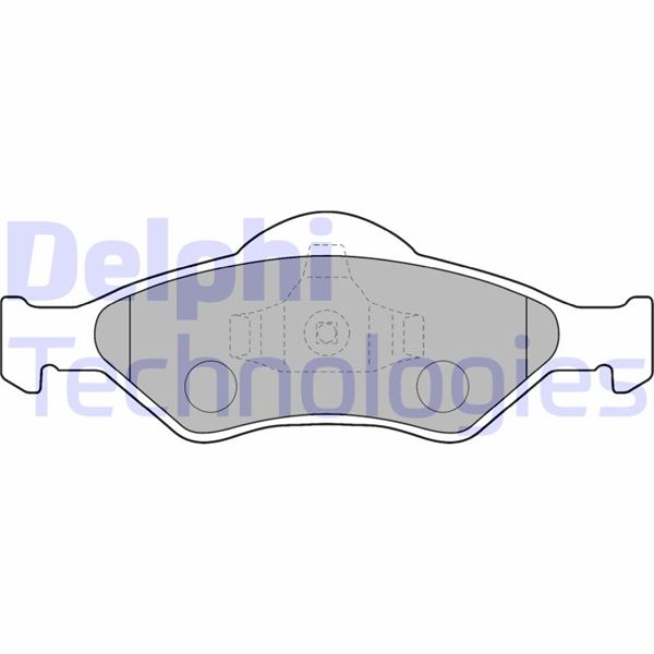 DELPHI LP1470 Fren Sistemleri Fren Balatası - FORD FIESTA III (GFJ) uyumlu