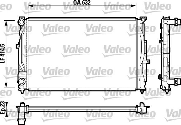 VALEO 732811 Soğutma Sistemi Su Soğutucu & Parçaları - AUDI A4 B5 (8D2) uyumlu