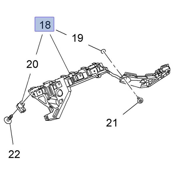 Tampon Braketi - GM - 20877798