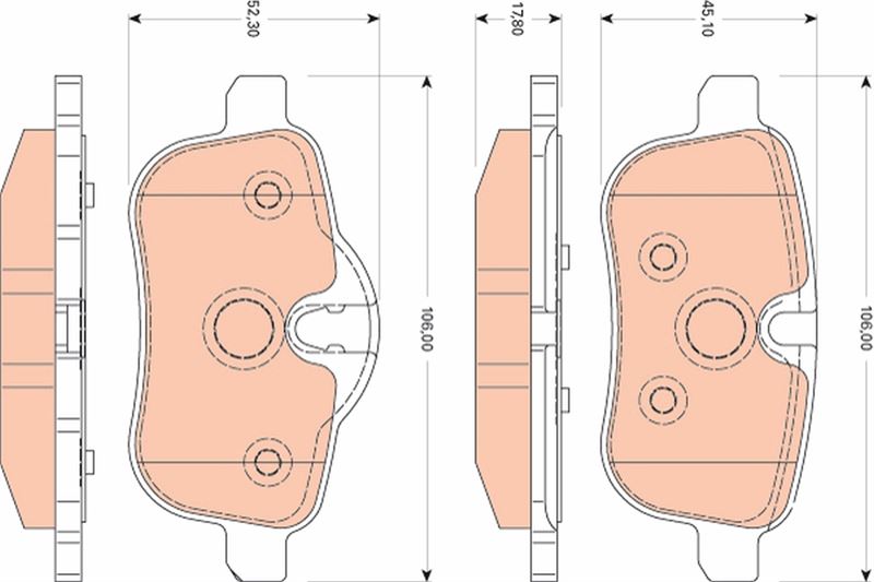TRW GDB1827 Fren Sistemleri Fren Balatası - BMW Z4 Roadster (E89) uyumlu