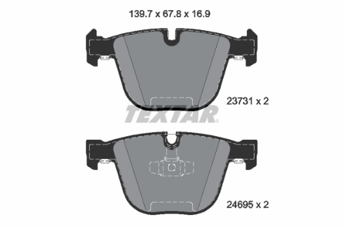 TEXTAR 2373101 Fren Sistemleri Fren Balatası - BMW 7 (F01, F02, F03, F04) uyumlu