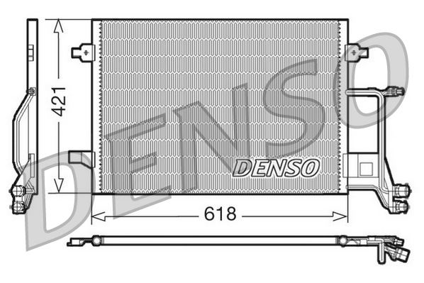DENSO DCN02013 İklimlendirme Sistemi Klima Radyatörü - AUDI A6 C4 (4A2) uyumlu