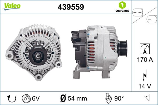VALEO 439559 Elektrik Sistemi Alternatör - BMW 5 (E60) uyumlu