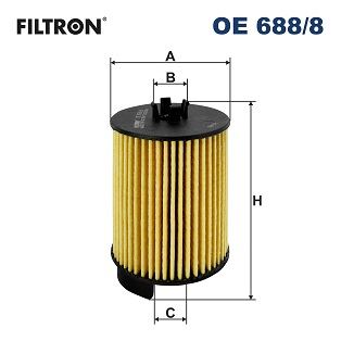 FILTRON OE 688/8 Motor Yağ Filtresi - AUDI A6 C8 (4A2) uyumlu