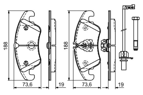 BOSCH 0 986 494 201 Yedek Parça - AUDI A7 Sportback (4GA, 4GF) uyumlu