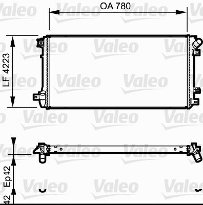VALEO 735112 Soğutma Sistemi Su Soğutucu & Parçaları - RENAULT MASTER II Panelvan/Van (FD) uyumlu