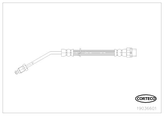CORTECO 19036601 Fren Sistemleri Fren Hortumları - BMW Z4 Roadster (E85) uyumlu