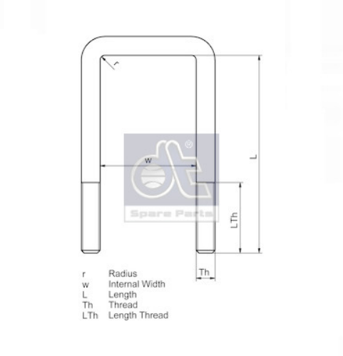 DT Spare Parts 2.61934 Süspansiyon Sistemi Montaj Parçaları - VOLVO FH16 II uyumlu