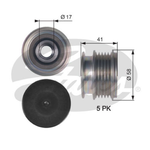 GATES OAP7126 Elektrik Sistemi Alternatör - VOLVO V60 I (155) uyumlu
