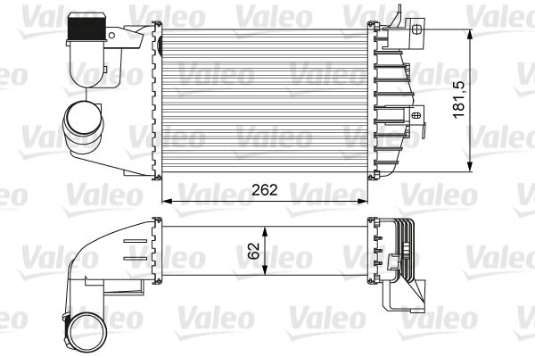 VALEO 818627 Motor Turbo Radyatörü - OPEL ASTRA H Kombi van (L70) uyumlu