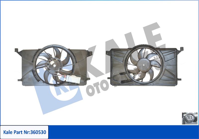 KALE OTO RADYATÖR 360530 Soğutma Sistemi Fan - FORD C-MAX II (DXA/CB7, DXA/CEU) uyumlu