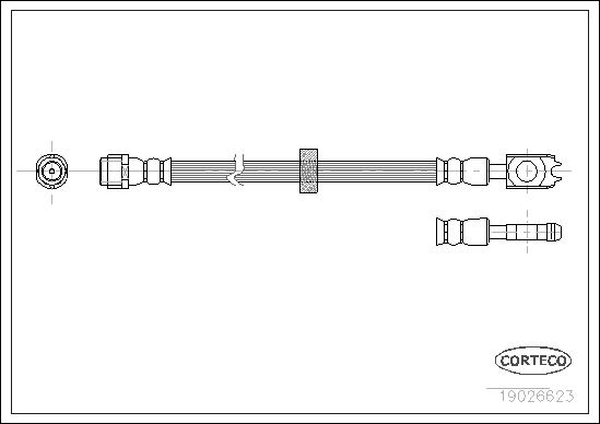 CORTECO 19026623 Fren Sistemleri Fren Hortumları - VW PASSAT B3/B4 (3A2, 35I) uyumlu