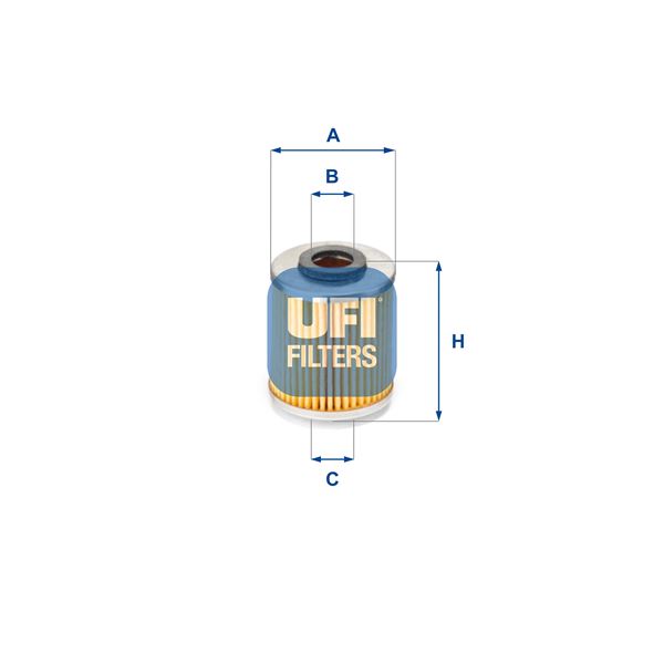 UFI 25.587.00 Motor Yağ Filtresi - BMW 3 (E36) uyumlu
