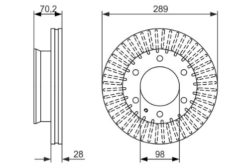 BOSCH 0 986 479 711 Fren Sistemleri Fren Diski - FORD RANGER (ET) uyumlu
