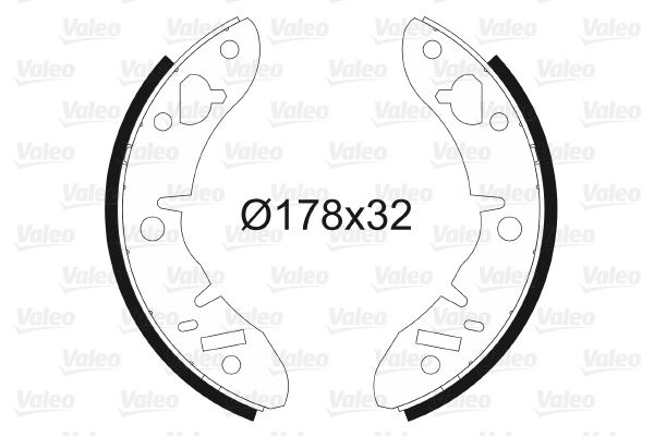 VALEO 562047 Fren Sistemleri Fren Pabucu - AUSTIN MINI I uyumlu