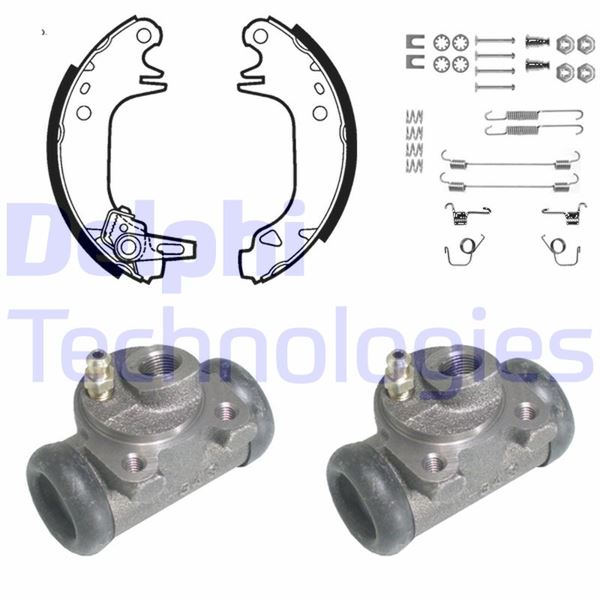 DELPHI KP648 Fren Sistemleri Fren Pabucu - PEUGEOT 205 I (741A/C) uyumlu