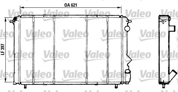 VALEO 730184 Soğutma Sistemi Su Soğutucu & Parçaları - RENAULT ESPACE II (J/S63_) uyumlu