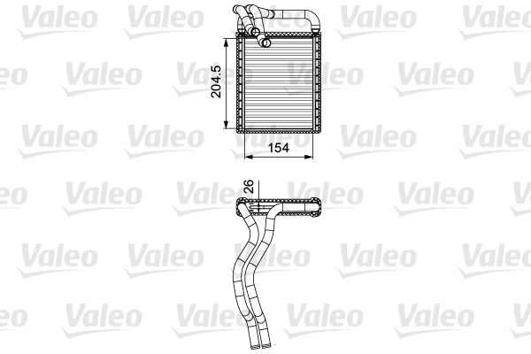 VALEO 812441 İklimlendirme Sistemi İç Mekan Isı Değiştirici - HYUNDAI i30 Station wagon (FD) uyumlu