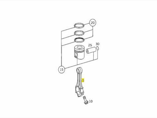 Piston Kolu - MERCEDES ORIJINAL - A9060300320 Ürün Görseli
