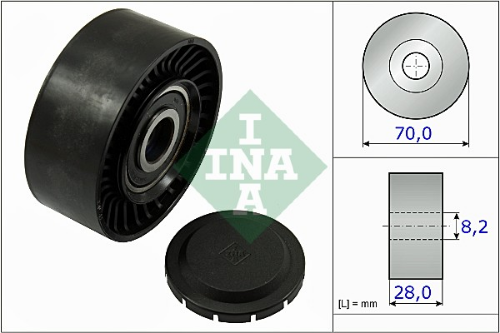 Schaeffler INA 532 0468 10 Motor Yönlendirme & Kılavuz Makarası - VW TRANSPORTER T5 Minibüs/Otobüs (7HB, 7HJ, 7EB, 7EJ) uyumlu