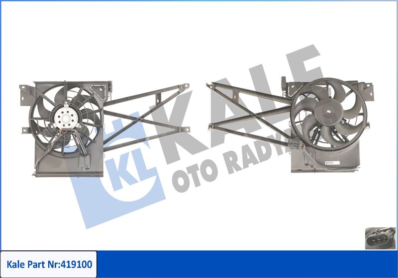 KALE OTO RADYATÖR 419100 Soğutma Sistemi Fan - OPEL VECTRA B Hatchback (J96) uyumlu
