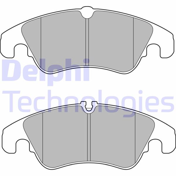 DELPHI LP2715 Fren Sistemleri Fren Balatası - FORD FOCUS II (DA_, HCP, DP) uyumlu