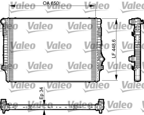 VALEO 735548 Soğutma Sistemi Su Soğutucu & Parçaları - SEAT LEON ST (5F8) uyumlu