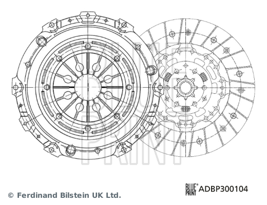 BLUE PRINT ADBP300104 Debriyaj Sistemi Debriyaj Seti - SAAB 9-3 (YS3F, E79, D79, D75) uyumlu